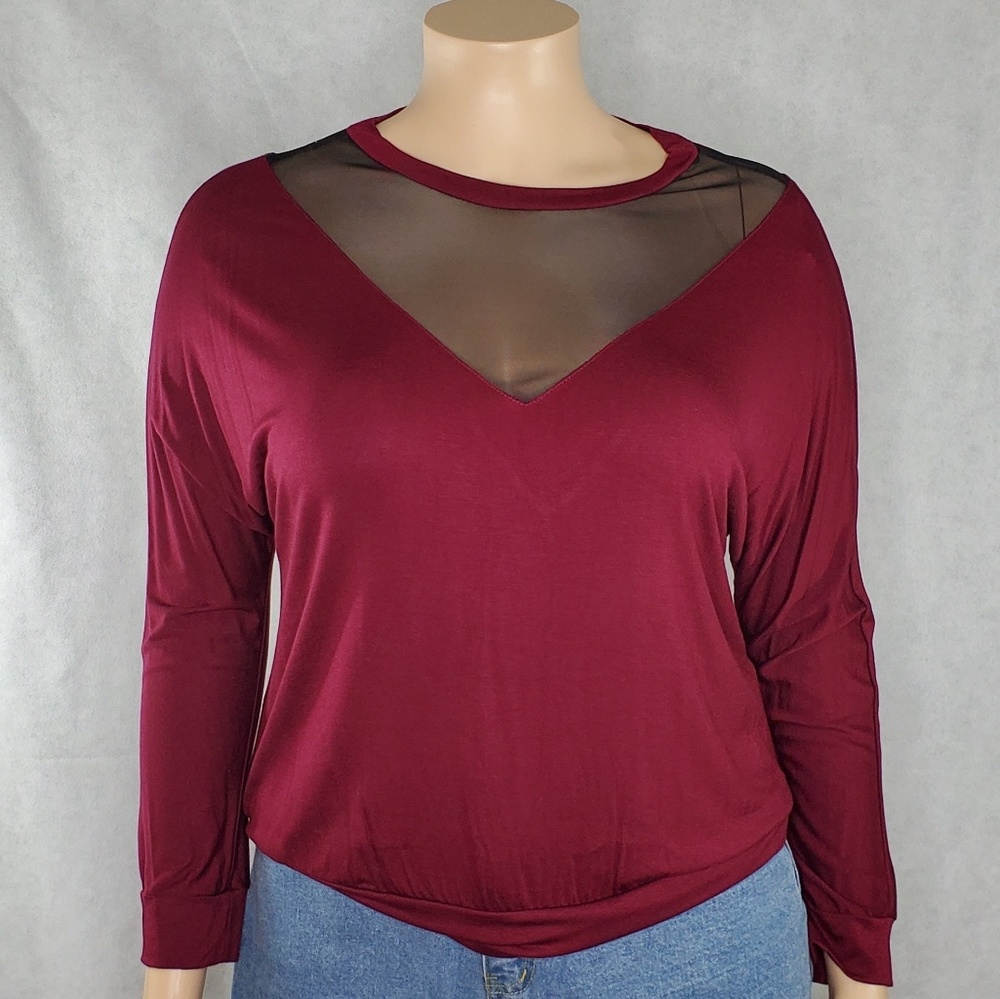 Mesh Inserted Top - NWOT